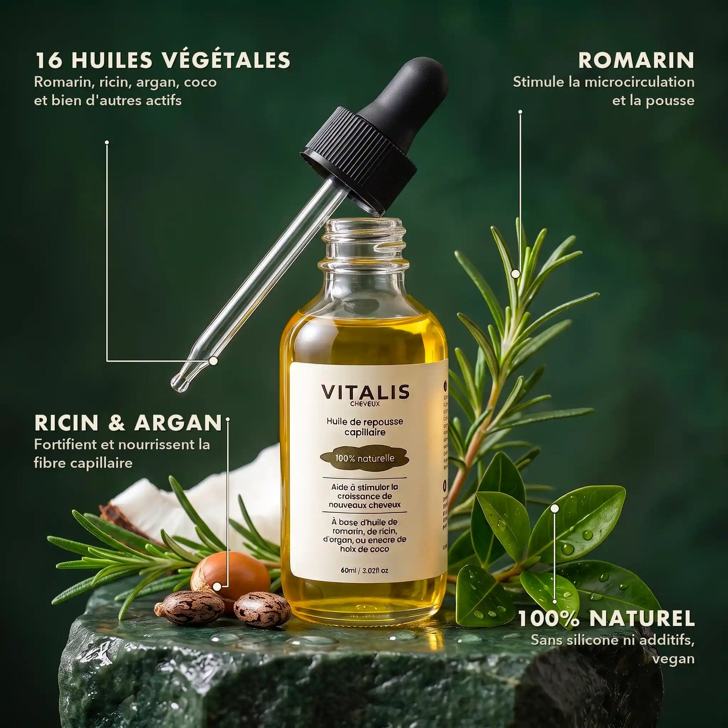 Sérum de croissance pour cheveux Vitalis